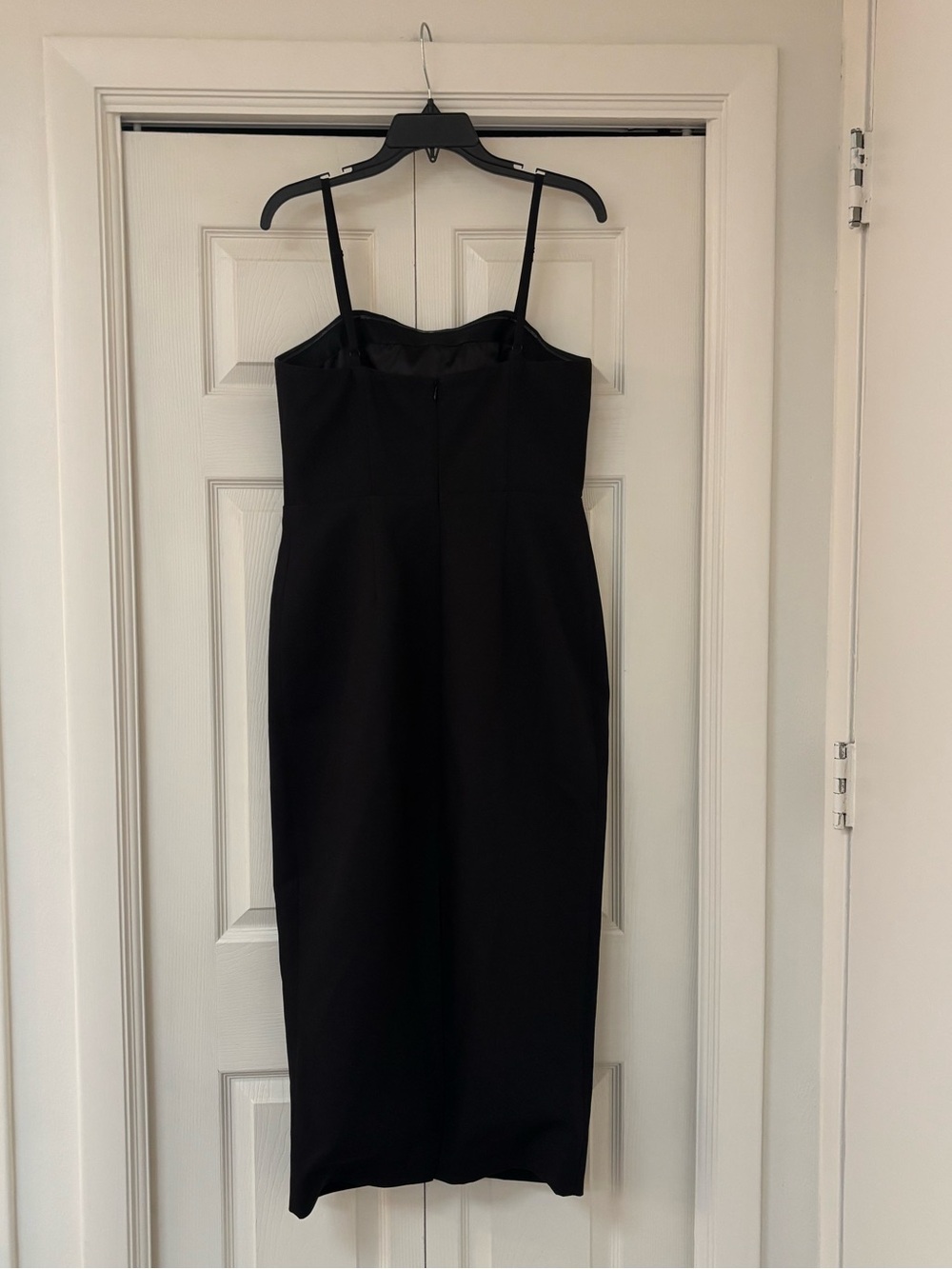 MILLY Allison Rosette Embellished Midi Dress in Black - Picture 10 of 13